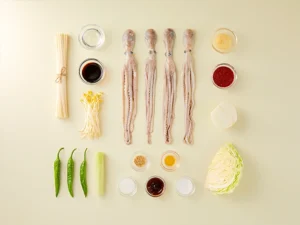 낚지볶음 재료컷