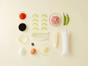 순두부찌개 재료컷